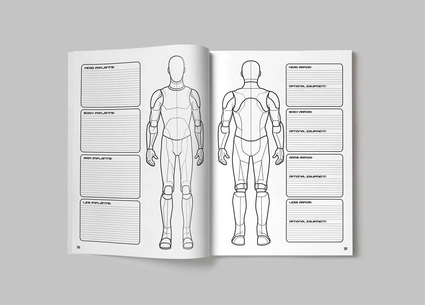 Cyberpunk Character Workbook