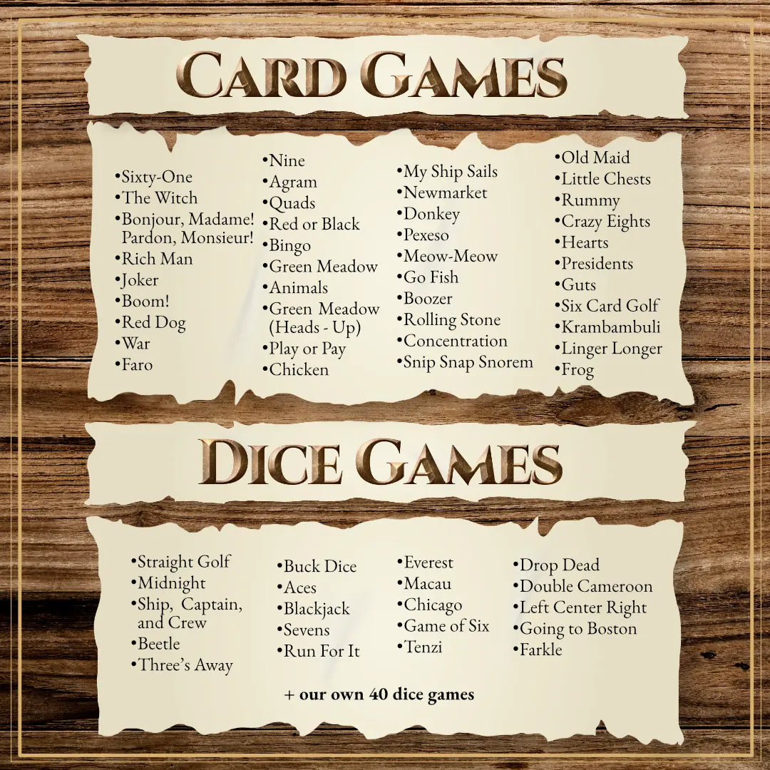 Classic Card & Dice Games