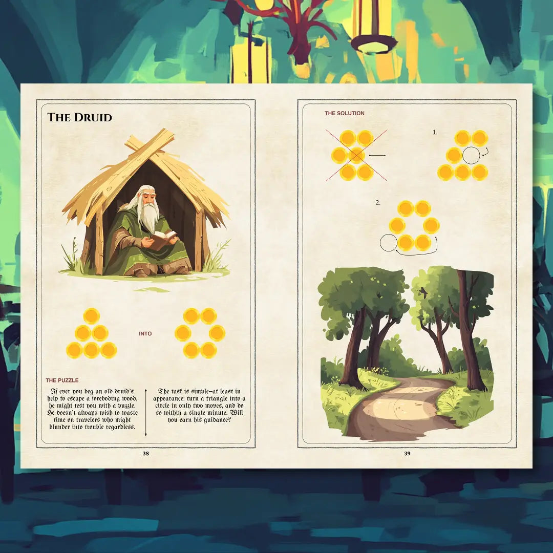 Puzzle "Coin Puzzles and Lock Challenges For Your Adventures," featuring illustrated coins, puzzle pieces, locks, and treasure chests. Designed for tabletop roleplaying Game Masters, this guide highlights creative coin-based riddles, chest and door puzzles, and adventure hooks to add interactive and memorable challenges to any campaign. a4play.com