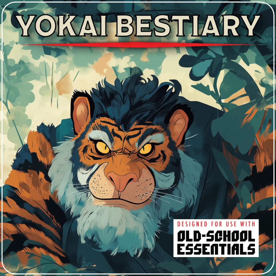 Main product image for Yokai Bestiary dnd book on a4play.com, filled with dnd monsters and inspired by Japanese folklore. This dnd 5e books supplement offers unique d and d monsters, new legends, creature backgrounds, and adventure hooks for players and storytellers. Ideal for anyone expanding their dnd books 5e collection or searching for original dungeons and dragons monsters for their campaigns.