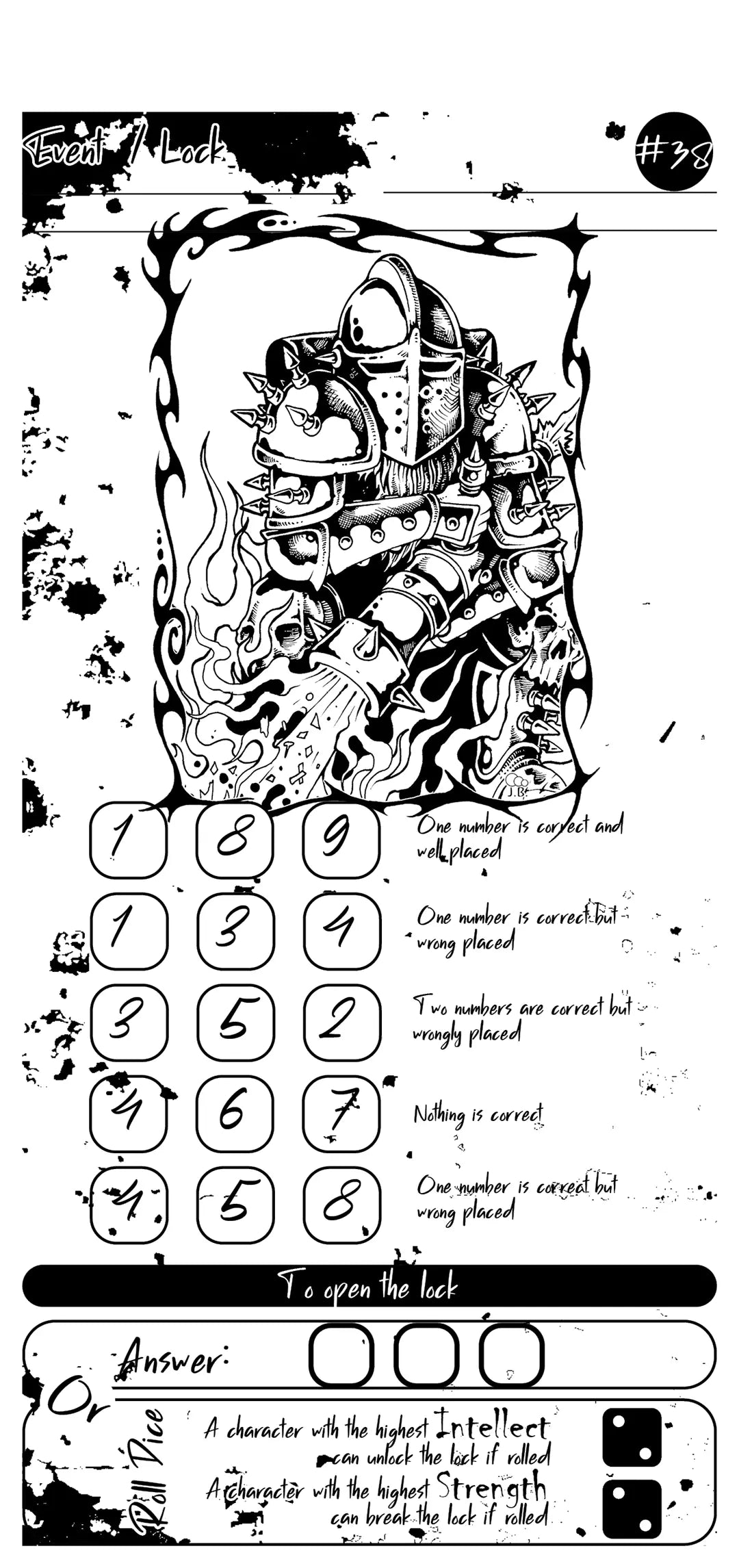 Book page showing Cipher Puzzle #4, featuring a distinct coded challenge for players to solve, providing a ready-made dnd 5e and dnd5e obstacle or plot device for GMs.