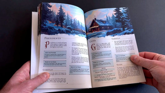 Video review of the book "100 Games for your 5E Adventures, RPGs, and TTRPGs" on a4play.com, showcasing every page and providing a complete overview. Perfect for fans of dnd books, dnd 5e books, dnd adventures, and those looking for card and dice games for their campaigns. Discover new dnd monsters, dnd books 5e resources, and creative inspiration for dnd 5e books and d and d monsters. This in-depth video guide is essential for expanding your collection of dnd books and finding unique dnd monsters for your 