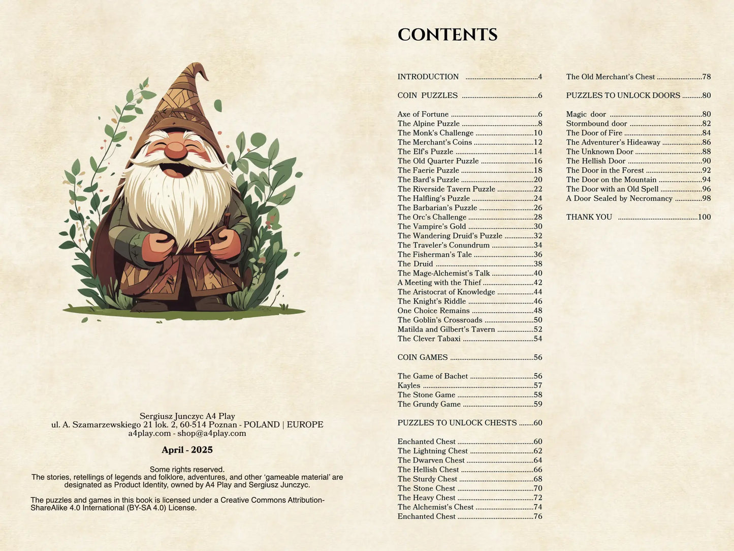 Puzzles For Your Adventures