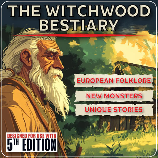 he Witchwood Bestiary dnd book showcasing the dnd monster leshy with legend and 5e stat block visible. Perfect for dnd 5e books, dnd books 5e, and dungeons and dragons monsters collections. This d&d monster, inspired by Eastern European folklore, is ideal for enriching your dnd books collection with new d and d monsters, lore, and adventure content for GM and players. a4play.com